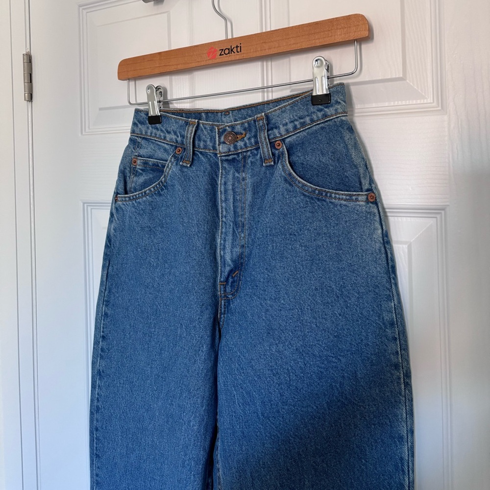 Levi's 816 High Rise Taper Fit Orange Tab Jeans